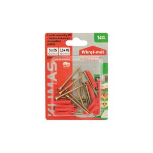 უნივერსალური დუბელი ჭანჭიკით 3.5x45მმ