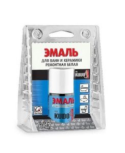 ემალი აბაზანისთვის თეთრი ფუნჯით (15 მლ)KU-7K1301
