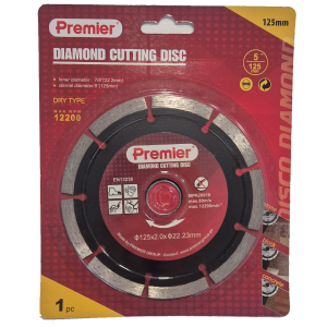 Premier-ის სეგმენტური საჭრელი დისკი; 125მმ