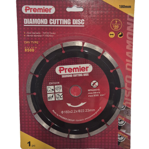 Premier-ის სეგმენტური საჭრელი დისკი; 180მმ