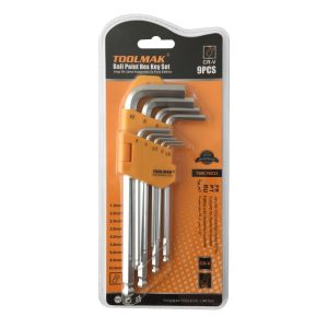 ექვსკუთხა სახრახნისის ნაკრები 9ც-იანი 1.5mm-10mm  მოკლე მომრგვალებული TMK19032