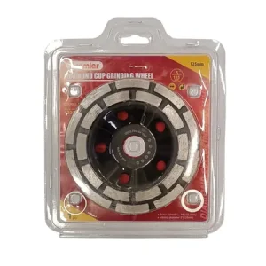 Premier-ის ორ რიგიანი ბეტონის საპრიამებელი დისკი; 125მმ