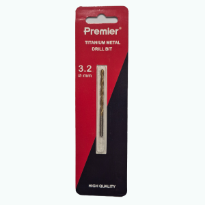 Premier_ის ლითონის ტიტანიზირებული ბურღი; 3.2მმ